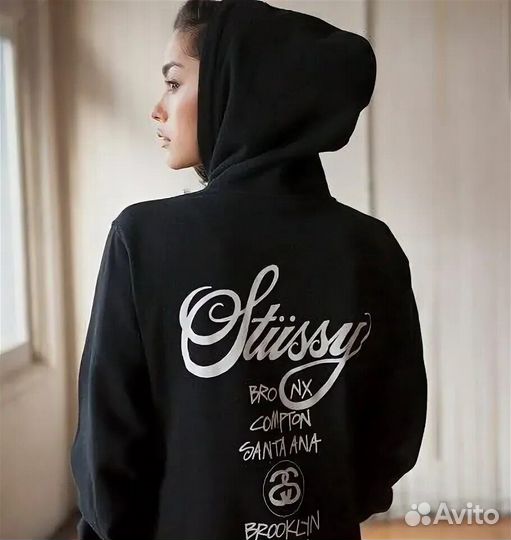 Худи stussy черное