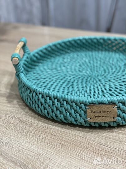 Плетеный поднос