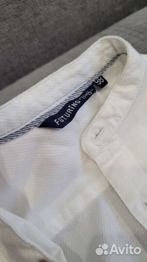 Рубашка белая для мальчика 98