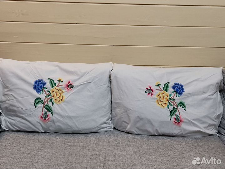 Чехол на подушку от оттоманки советских времён