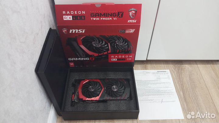 Видеокарта MSI RX480 Gaming X 8G