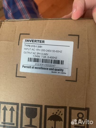 Частотный преобразователь inverter 2.2kw 9.6A