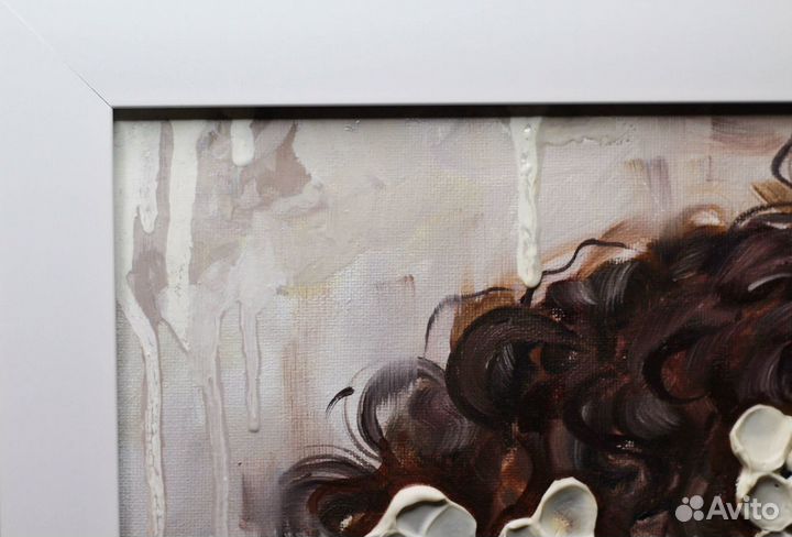 Интерьерная картина портрет ручная работа