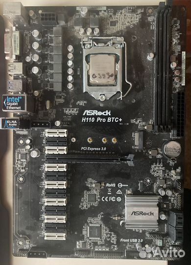 Материнская плата с процессором