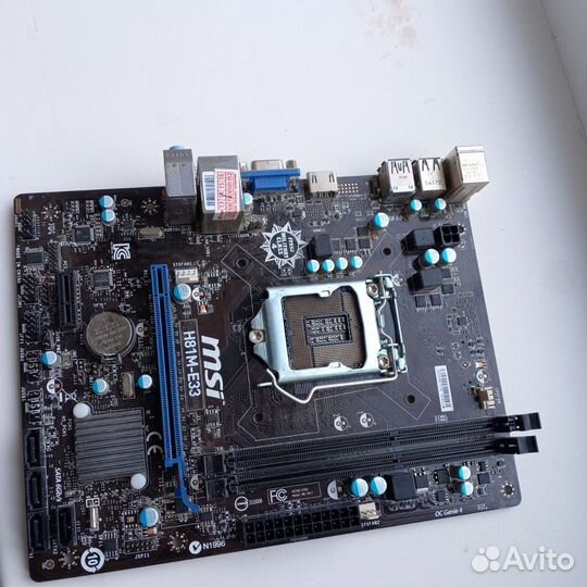 Материнская плата MSI h81m-e33