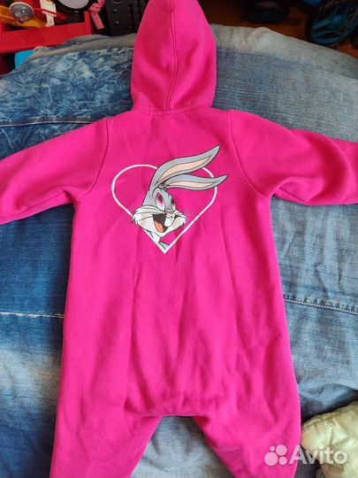 Комбинезон поддева 80 розовый