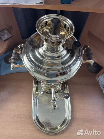 Самовар с подносом. 4.5 литра