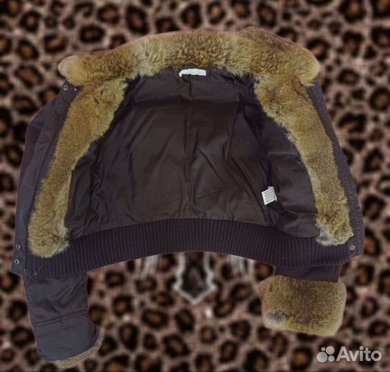 Куртка с мехом y2k vintage