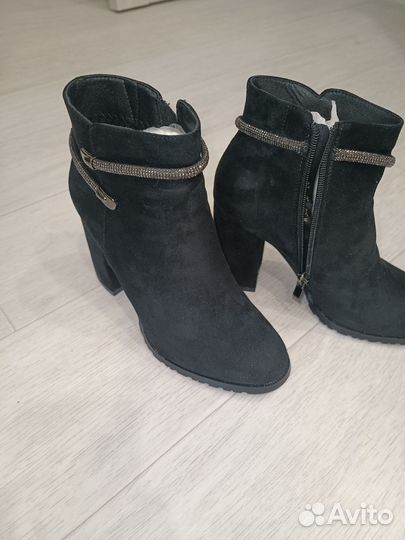 Ботильоны замшевые осеннее-весенние 36 размер