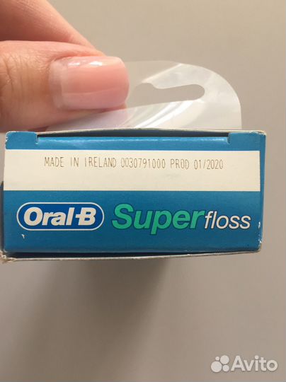 Зубная нить Oral b super floss