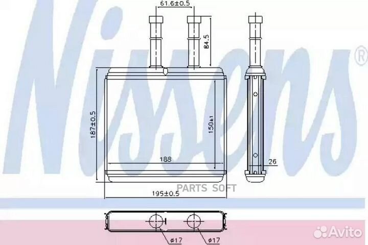 Радиатор отопителя chevrolet aveo (2003) 1.2