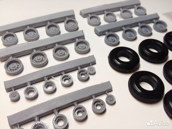 Резиновые колеса для моделей 1/72 (СССР, РФ)