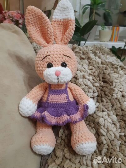 Мягкая игрушка заяц