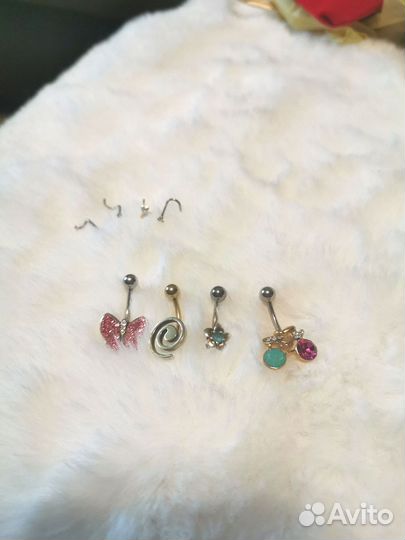 Украшения для пирсинга (пупок, нос - улитки)