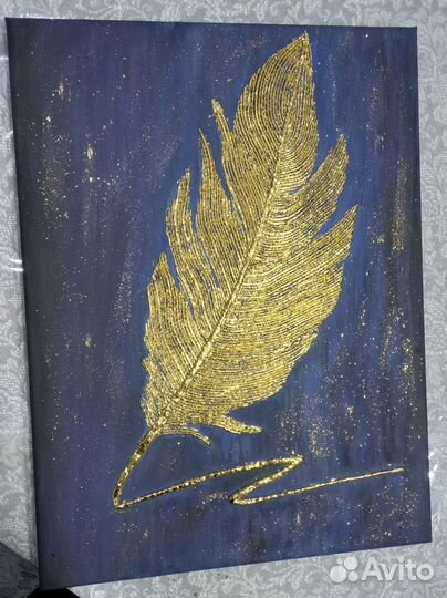 Картина на холсте с текстурной пастой