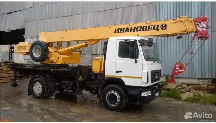 Аренда и услуги автокрана, 16 т, 18 м, с гуськом 7 м