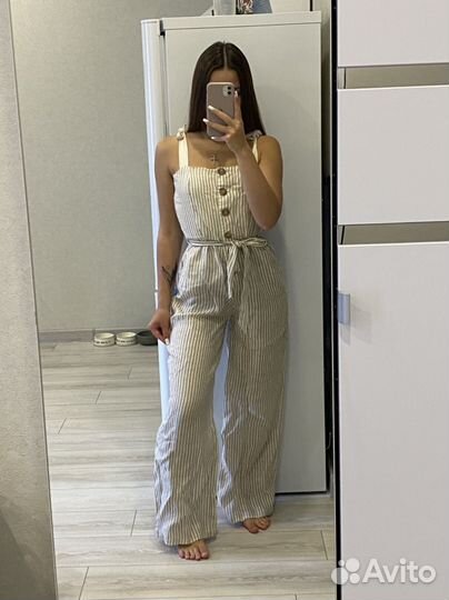 Комбинезон льняной