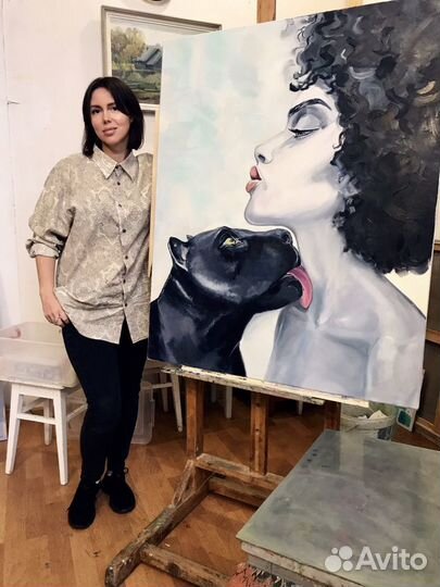 Картина маслом на холсте большая