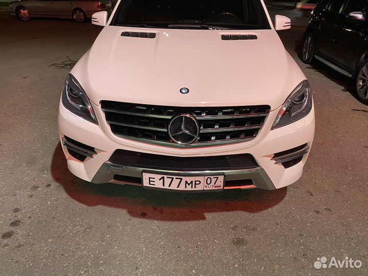 Передний бампер ml w166 AMG задний