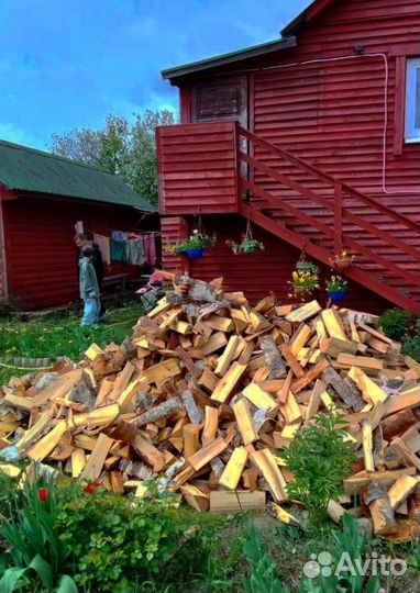 Дрова колотые сухие