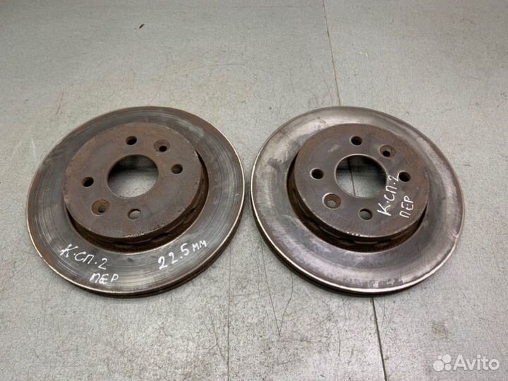 Диск тормозной передний Kia Spectra седан 1.6 S6D