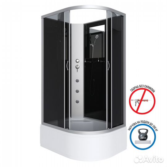 Душевая кабина Niagara Classic NG-2510-14lbkg (120х80х200)