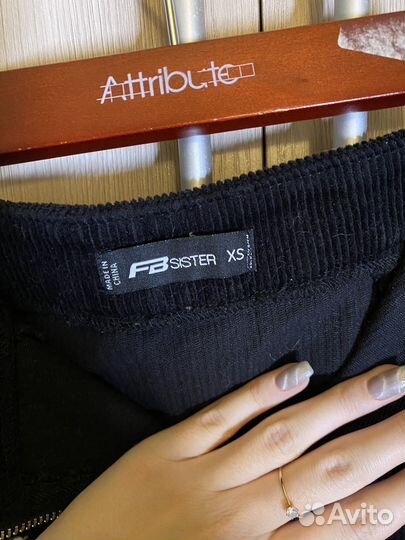 Юбка велюровая