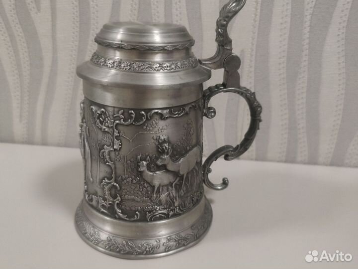 Кружка для пива коллекционная с крышкой 