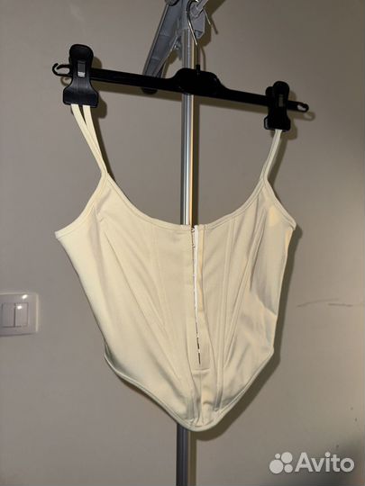 Топ черный и бежевый xs/s