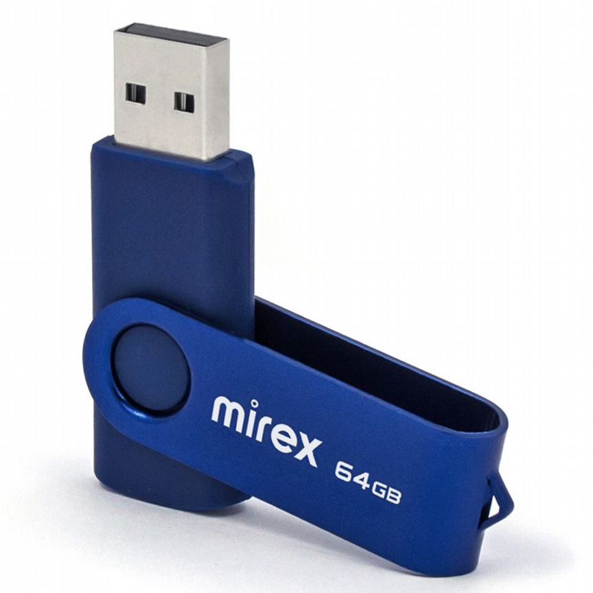 Новая Флешка 64 Гб Usb 2.0 Mirex Blue