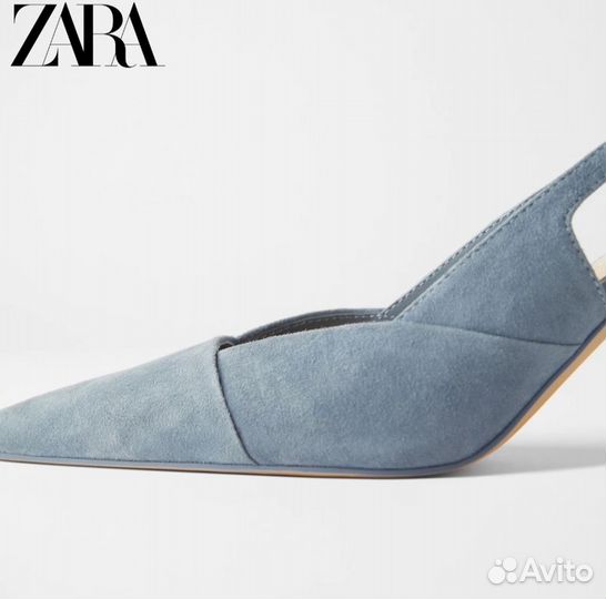 Туфли Zara 39 натуральная замша