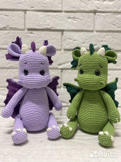 Вязаные игрушки дракон