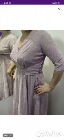 Вечернее платье 48 размер бу (одела один раз)