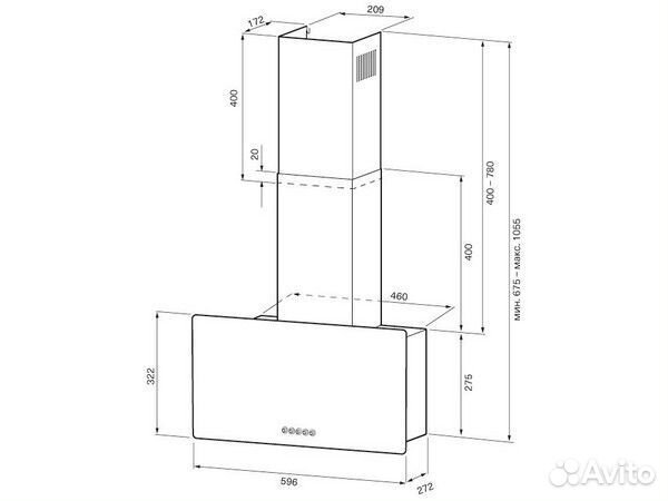 Вытяжка krona clementina 600 white S