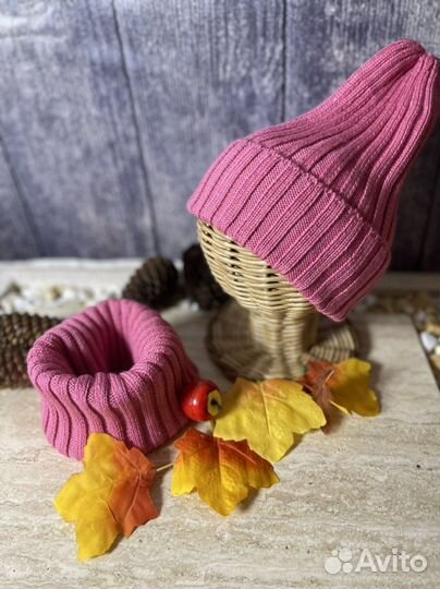 Детская шапка и снуд