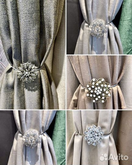 Подхват для штор на магните