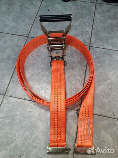 Стяжной ремень с рельсовым захватом (ласточка) 3.6