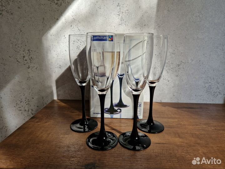 Бокалы для шампанского (набор 4 штуки)