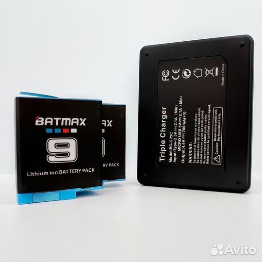 Аккумуляторы для GoPro 9/10/11 1780mAh Batmax