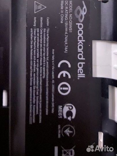Ноутбук packard bell