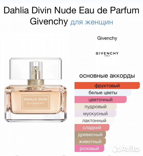 Dahlia Divin, Nude Givenchy парфюм