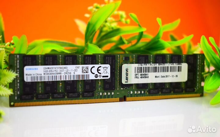 64GB DDR4 ECC REG samsung 2400 MHz