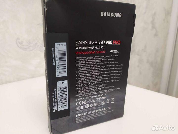 Жесткий диск Ssd Samsung 980 Pro 500 Gb (новый)