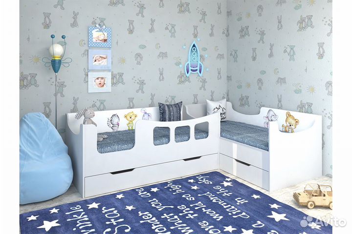 Детская угловая кровать 