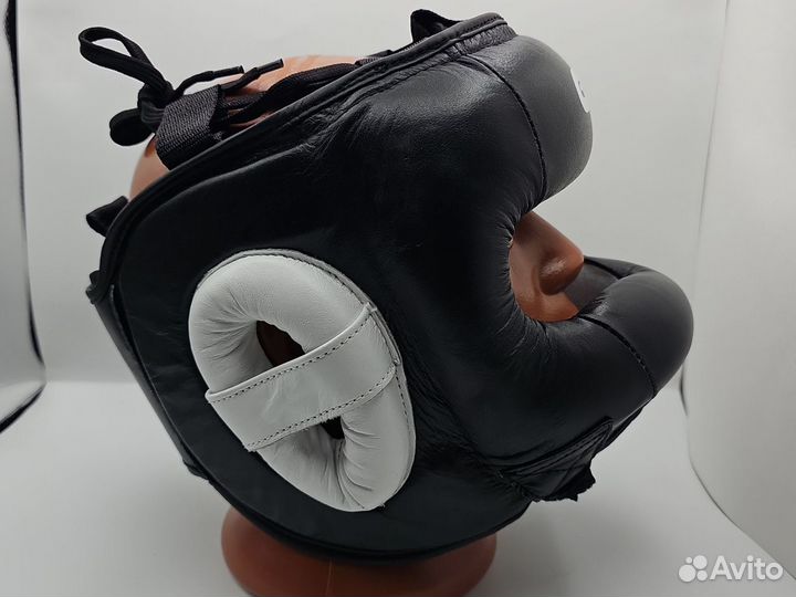 Шлем с бампером кожаный GFX