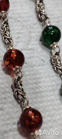 Браслет с янтарем