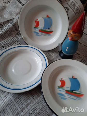 Тарелки эмалированные СССР