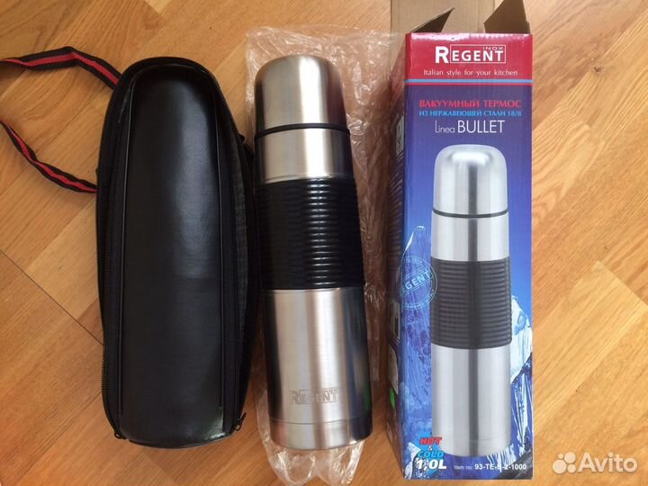 Термос Regent Inox Италия 1,0 в чехле