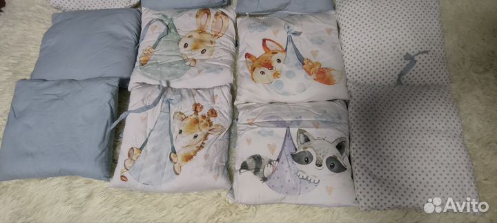 Комплект подушек для детской кроватки