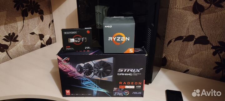 Игровой пк Ryzen, ram 32,nvme m.2, Gpu 8gb